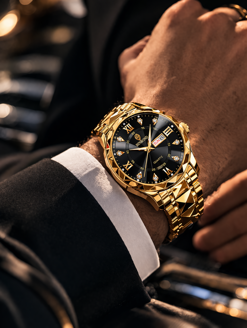 RELOJ PARA HOMBRE 💎 ORO 24K, ELEGANCIA Y PRESENCIA EN TU MUÑECA‼️