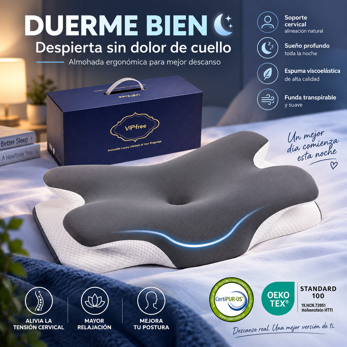ALMOSMART💤| RECUPERA EL SUEÑO QUE TU CUERPO NECESITA🥱, NO MAS DOLORES AL DESPERTAR😴✅