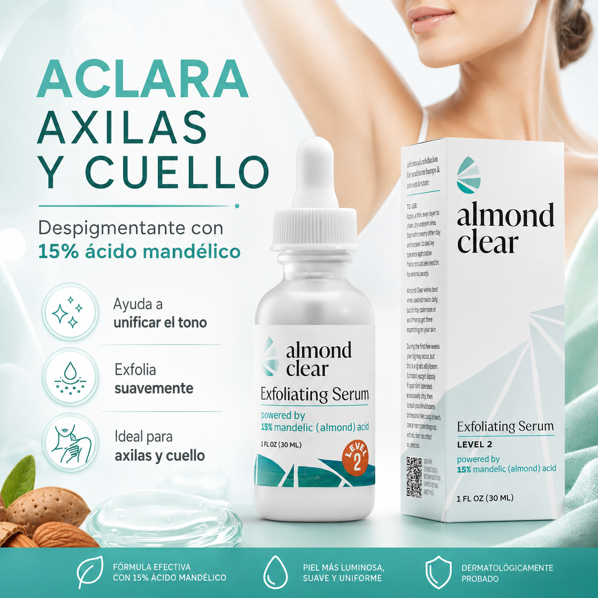 EXFOLIANTE DE ALMENDRA❤️👸~NO MAS MANCHITAS NI LUGARES DESAGRABLES‼️👋