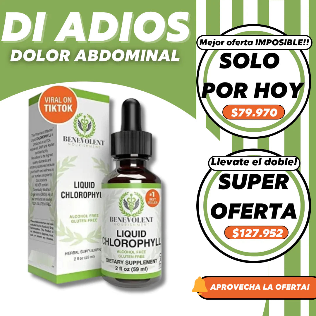 CLOROFILL GOTAS ®️DILE ADIOS A ESA HINCHAZON Y ESOS ROLLITOS QUE TE ABRUMAN🚫‼️